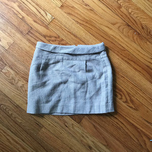 JCrew Tan Tweed Mini Skirt